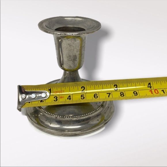 VINTAGE | 2 Silver Plated Candlestick Holders - Picture 5 of 11